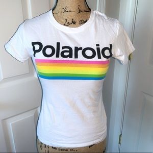 White XS Polaroid T-shirt